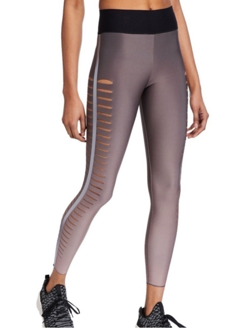 ultracor Mauve Leggings with Black High Waist
